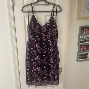 Lulu’s XL Purple Sequin Cocktail Dress - NWT